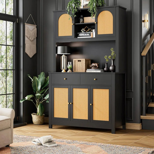 71" Rattan Sideboard Cabinet | Kitchen Storage | Anciennevi