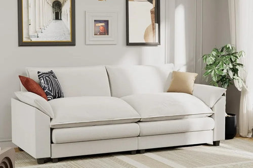 79” Modular Oversized Sectional Sofa | Deep Seat Loveseat | Anciennevi