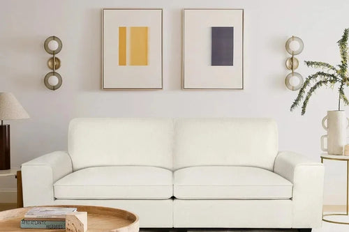 Modern Chenille Loveseat Sofa | Plush Living Room Couch | Anciennevi