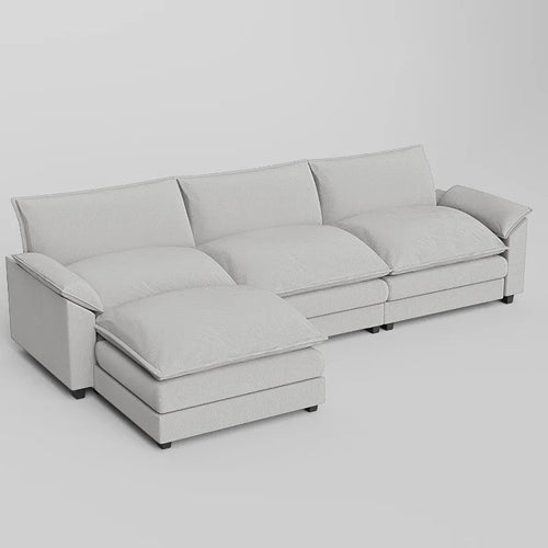 Modular Sectional Sofa with Reversible Ottoman | Anciennevi