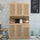 71” Rattan Freestanding Storage Cabinet with 6 Doors | Anciennevi