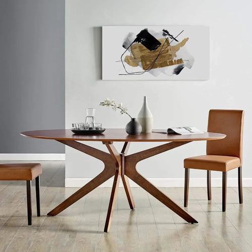 71" Oval Wood Dining Table Online | Luxury Furniture | Anciennevi