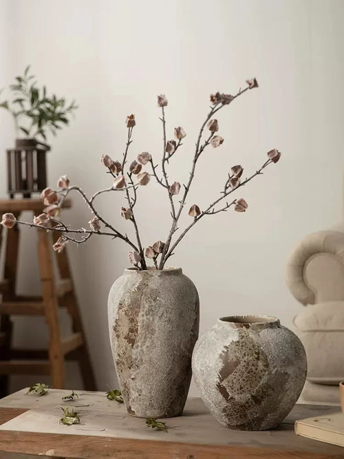 Jingdezhen Wabi-sabi Ceramic Vase | Home Decor | Anciennevi